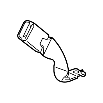 GM 84691173 Outer Buckle, Gray, Driver Side 84691173 GM Outer Buckle, Gray, Driver Side Illustration 1 of 1