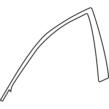GM 23366330 Black Out Tape, Front Driver Side 23366330 GM Black Out Tape, Front Driver Side Illustration 1 of 1