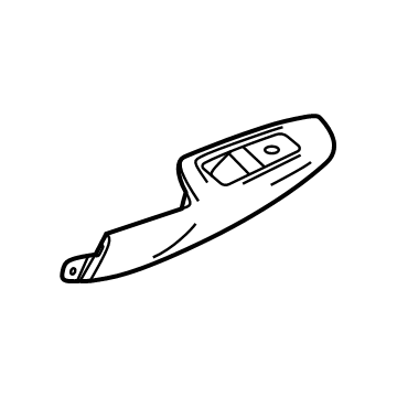 GM 42783138 Armrest, Black, Front Driver Side 42783138 GM Armrest, Black, Front Driver Side Illustration 1 of 1