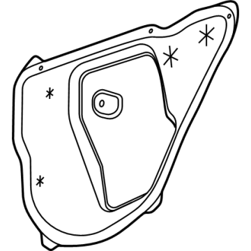 GM 42597590 Water Deflector, Front Driver Side 42597590 GM Water Deflector, Front Driver Side Illustration 1 of 1