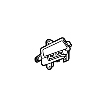 GM 42704643 Pull Handle, Black, Front Passenger Side 42704643 GM Pull Handle, Black, Front Passenger Side Illustration 1 of 1