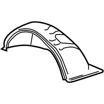 GM 15954556 Inner Wheelhouse, Rear Passenger Side 15954556 GM Inner Wheelhouse, Rear Passenger Side Illustration 1 of 1