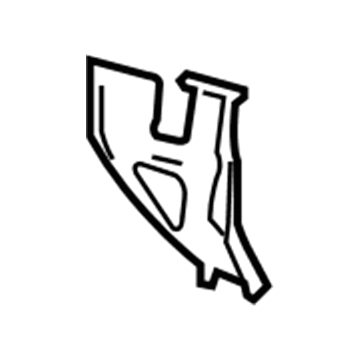 GM 15840870 Anchor Plate, Front Passenger Side 15840870 GM Anchor Plate, Front Passenger Side Illustration 1 of 1