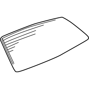 Pontiac 12463231 Back Glass