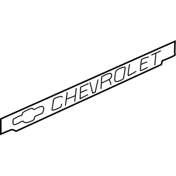 GM 15698114 Tail Gate Logo, Rear 15698114 GM Tail Gate Logo, Rear Illustration 1 of 1