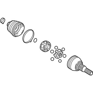 GM 88897261 Outer CV Joint, Front 88897261 GM Outer CV Joint, Front Illustration 1 of 1