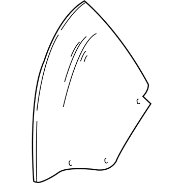 Chevy 12363026 Quarter Glass
