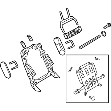 Pontiac 92148452 Seat Back Frame