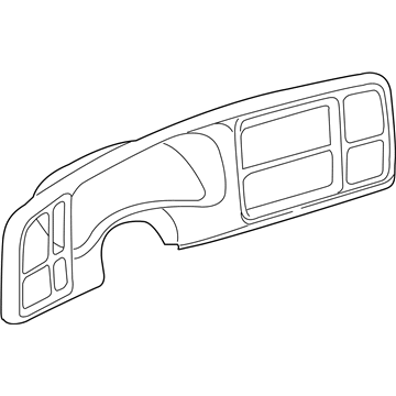 15804935 GM Cluster Bezel Illustration 1 of 1