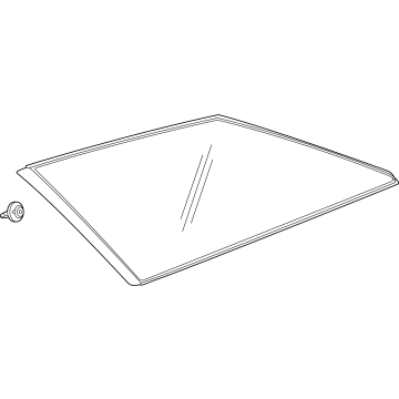Cadillac 85810799 Quarter Glass