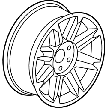 GM 9595662 Wheel, Alloy 9595662 GM Wheel, Alloy Illustration 1 of 1