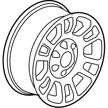 GM 9595382 Wheel, Alloy 9595382 GM Wheel, Alloy Illustration 1 of 1