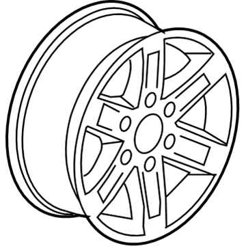 GM 9595455 Wheel, Alloy 9595455 GM Wheel, Alloy Illustration 1 of 1