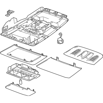 GM 22875928 Overhead Console 22875928 GM Overhead Console Illustration 1 of 1