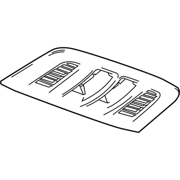 13279893 GM Trim Cover, Black; Titanium Illustration 1 of 1