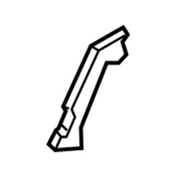 13487368 GM Baffle, Front Driver Side Illustration 1 of 1