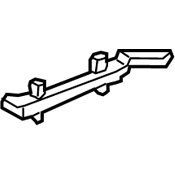 13487384 GM Baffle, Center Driver Side Illustration 1 of 1
