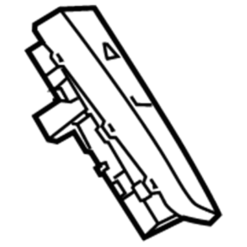 84159599 GM Hazard Switch, Piano Black Illustration 1 of 1