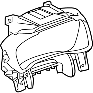 GM 23163812 Cluster Bezel, Black 23163812 GM Cluster Bezel, Black Illustration 1 of 1