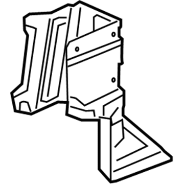39015697 GM Carpet, Jet Black, Rear Driver Side Illustration 1 of 1