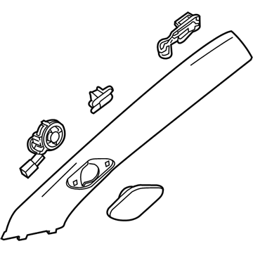 Cadillac 23374899 Windshield Pillar Trim