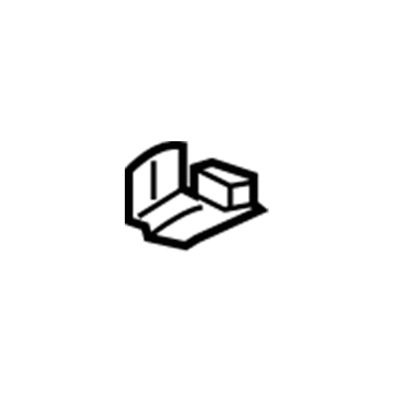 GM 84060566 Lower Extension Lower Reinforcement, Driver Side 84060566 GM Lower Extension Lower Reinforcement, Driver Side Illustration 1 of 1