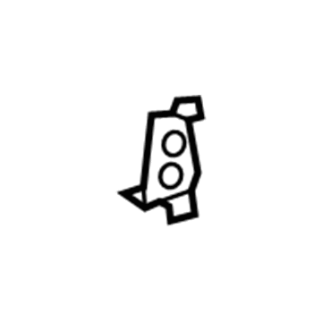 GM 23292858 Extension Panel Reinforcement, Driver Side 23292858 GM Extension Panel Reinforcement, Driver Side Illustration 1 of 1