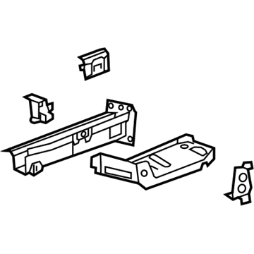 84284582 GM Rail Extension, Rear Passenger Side Illustration 1 of 1