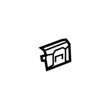 GM 84179363 Rail Extension Reinforcement, Driver Side 84179363 GM Rail Extension Reinforcement, Driver Side Illustration 1 of 1
