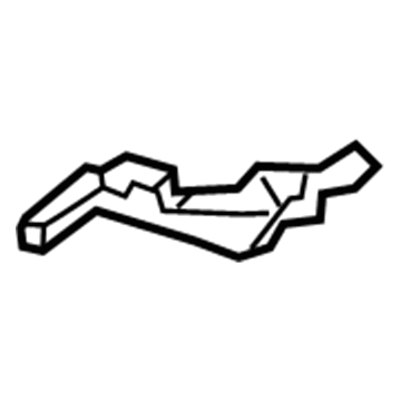 13487404 GM Baffle, Rear Inner Driver Side Illustration 1 of 1