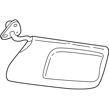 GM 12367195 Sunvisor, Driver Side 12367195 GM Sunvisor, Driver Side Illustration 1 of 1