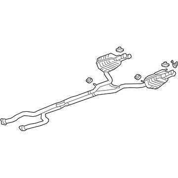 84599074 GM Muffler & Pipe Illustration 1 of 1