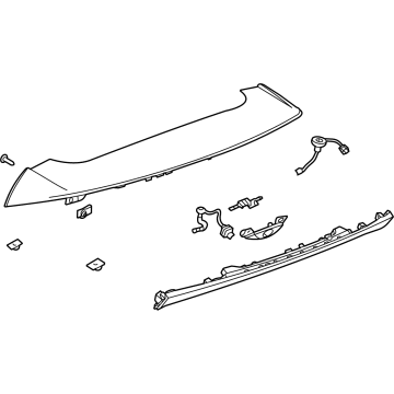 GM 84932636 Spoiler, Rear 84932636 GM Spoiler, Rear Illustration 1 of 1