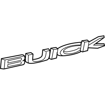 GM 42507422 Nameplate, Rear 42507422 GM Nameplate, Rear Illustration 1 of 1