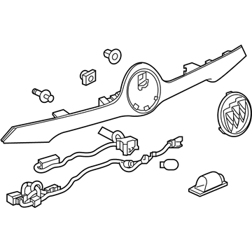 84549177 GM Applique Panel, Rear Center Illustration 1 of 1