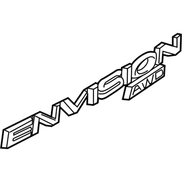 GM 42507424 Nameplate, Rear 42507424 GM Nameplate, Rear Illustration 1 of 1