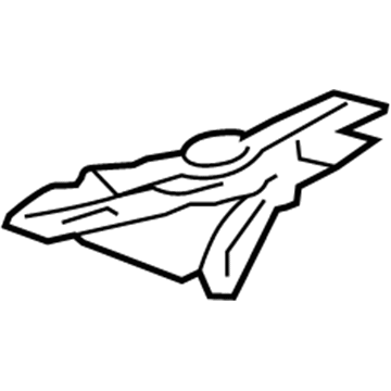 GM 23187567 Heat Shield, Passenger Side 23187567 GM Heat Shield, Passenger Side Illustration 1 of 1