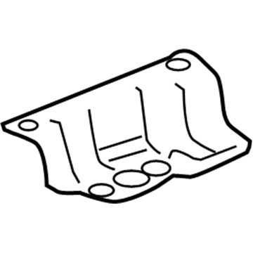 GM 23187568 Heat Shield, Driver Side 23187568 GM Heat Shield, Driver Side Illustration 1 of 1