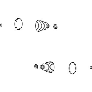 88891074 GM Boot Kit, Rear Illustration 1 of 1