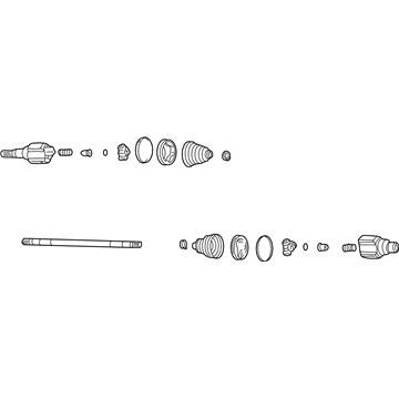 GM 88967242 Axle Assembly 88967242 GM Axle Assembly Illustration 1 of 1