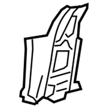 GM 22744609 Wheelhouse Brace, Rear Driver Side 22744609 GM Wheelhouse Brace, Rear Driver Side Illustration 1 of 1