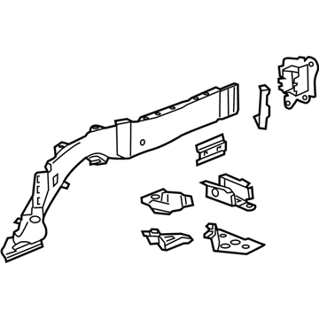 84340366 GM Rail Assembly, Rear Passenger Side Illustration 1 of 1