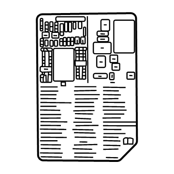 85643678 GM Fuse Box Label Illustration 1 of 1