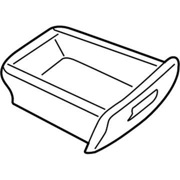 GM 12532303 Storage Drawer, Front Passenger Side 12532303 GM Storage Drawer, Front Passenger Side Illustration 1 of 1