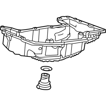 GM 12718806 Oil Pan 12718806 GM Oil Pan Illustration 1 of 1
