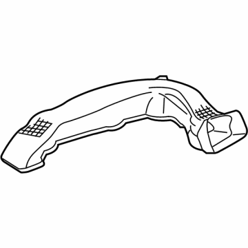 GM 84037791 Outlet Duct, Passenger Side 84037791 GM Outlet Duct, Passenger Side Illustration 1 of 1