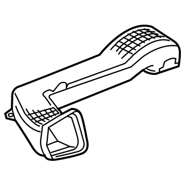 GM 84037790 Outlet Duct, Driver Side 84037790 GM Outlet Duct, Driver Side Illustration 1 of 1