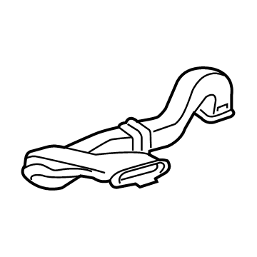 GM 23248192 Defroster Duct, Driver Side 23248192 GM Defroster Duct, Driver Side Illustration 1 of 1