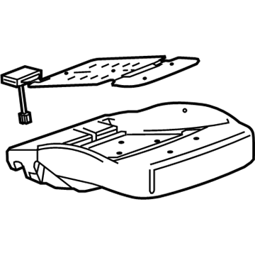 GM 90803723 Seat Cushion Pad 90803723 GM Seat Cushion Pad Illustration 1 of 1