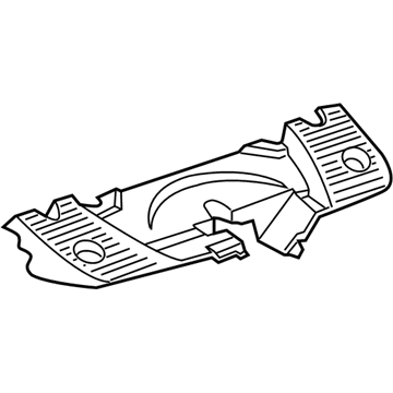 GM 10346636 Air Baffle 10346636 GM Air Baffle Illustration 1 of 1